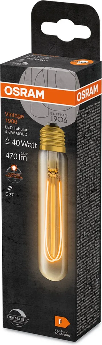 Osram Vintage-Edition LED-Lamp E27 4.8W 2200K - Helder glas - afbeelding 6 van 6