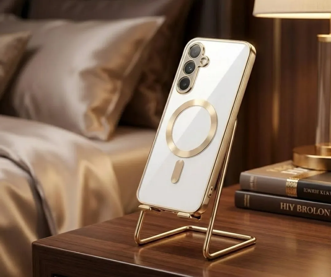 NUVEX Transparant Telefoonhoesje A36 - Goud - MagSafe