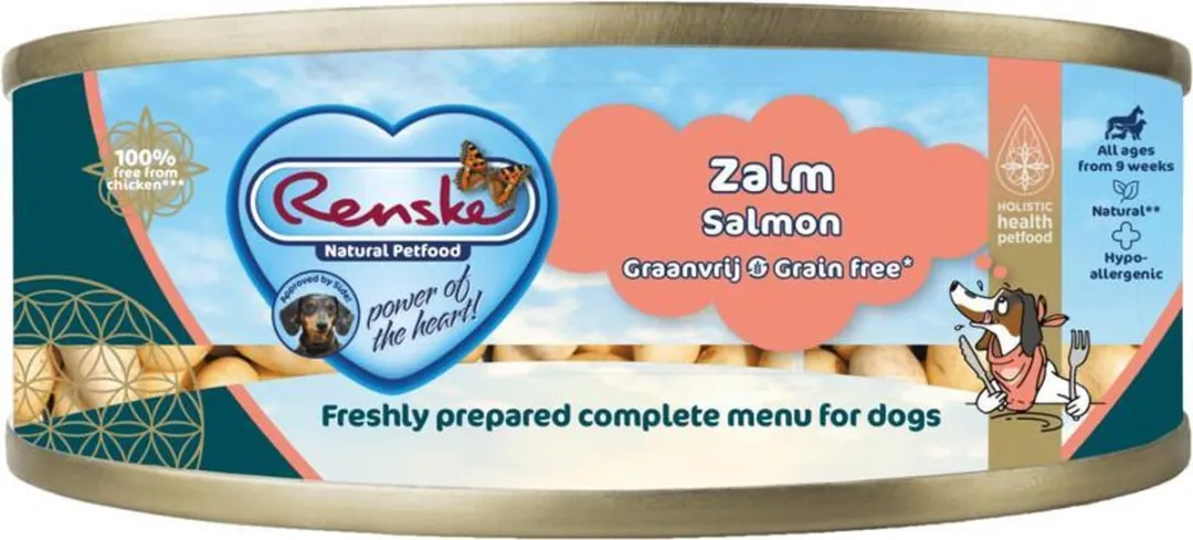 Renske Blik Vers Gestoomd Zalm Graanvrij 95g - 24 Stuks