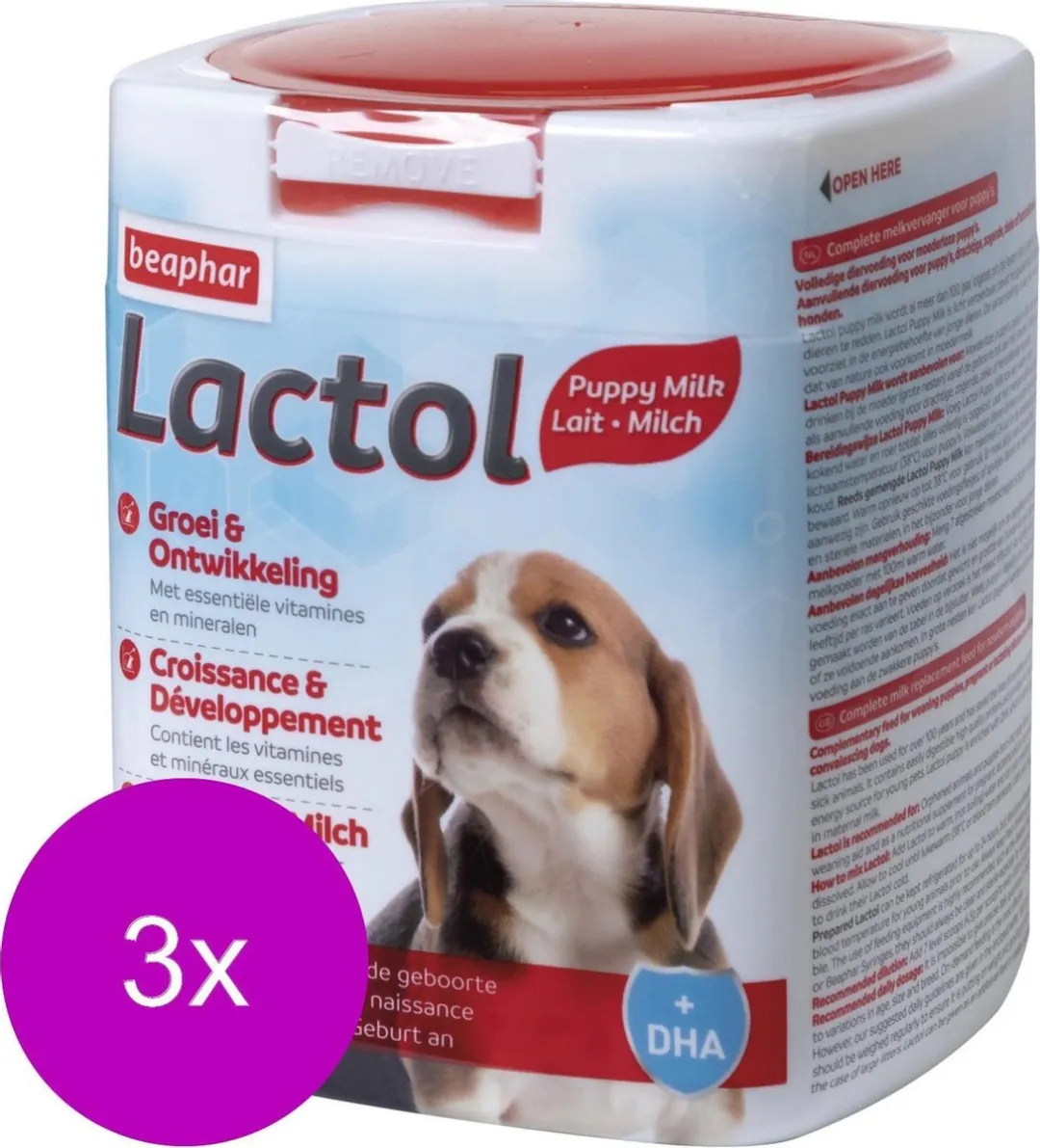 Beaphar Lactol Melk Puppy 500g - 3 Stuks