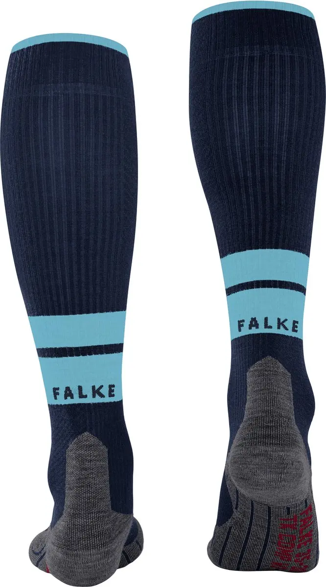 FALKE TK Energy met compressie wol functioneel materiaal wandelsokken heren blauw - maat 39-42 W3 - afbeelding 4 van 6