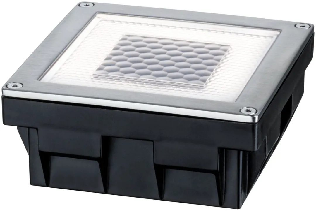 Paulmann Solar LED Grondinbouwlamp Cube IP67 2700K - Edelstaal - afbeelding 3 van 6