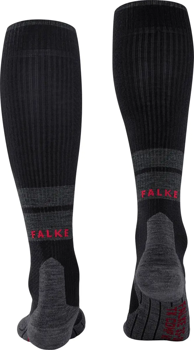 FALKE TK Energy met compressie wol functioneel materiaal wandelsokken heren zwart - maat 39-42 W2 - afbeelding 4 van 6