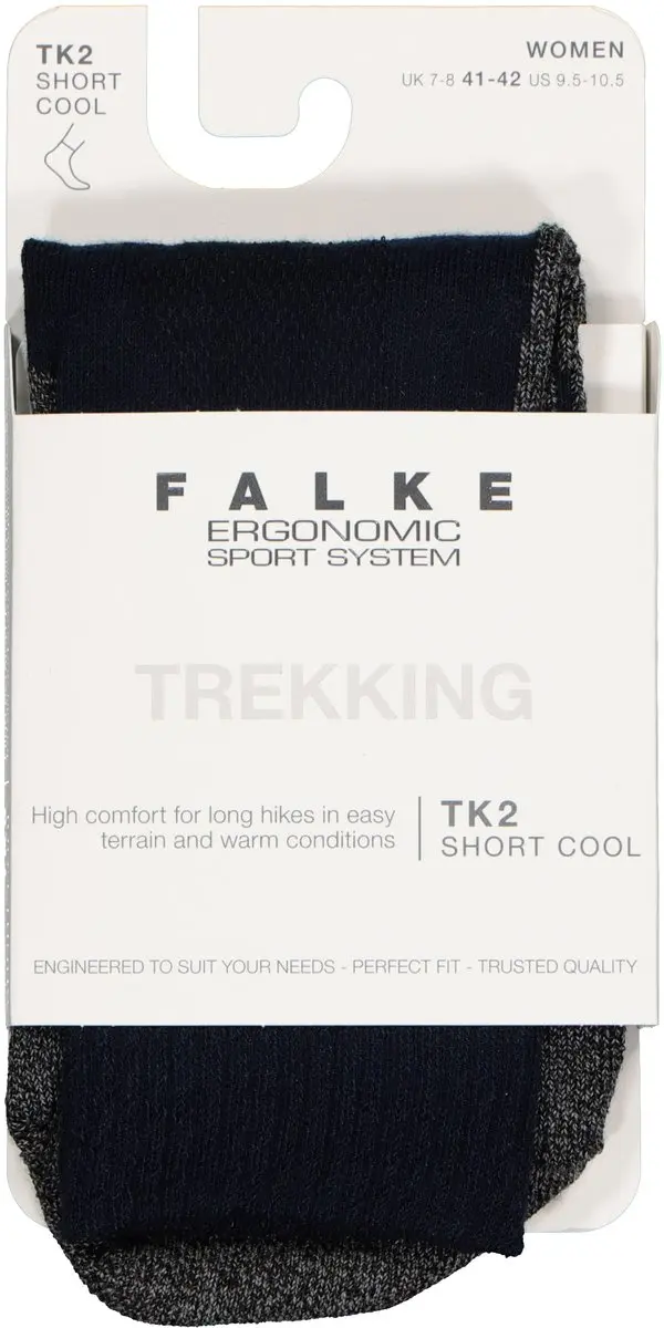 FALKE TK2 Cool Short Wandelsokken Dames - Blauw - 41-42 - afbeelding 4 van 6