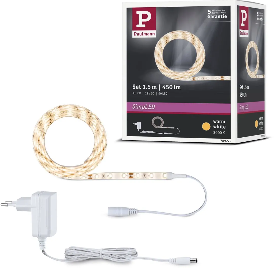 Paulmann SimpLED LED Strip 1,5m Warm Wit 3000K
