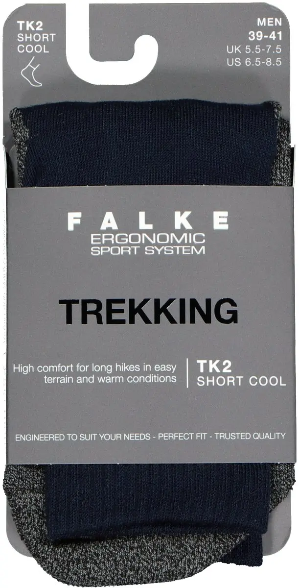 FALKE TK2 Cool Short Wandelsokken - Blauw - Maat 46-48 - afbeelding 4 van 6