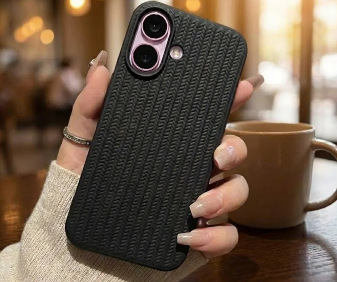 NUVEX iPhone 16 Plus Hoesje Set - Grijs/Zwart - Kaartvak