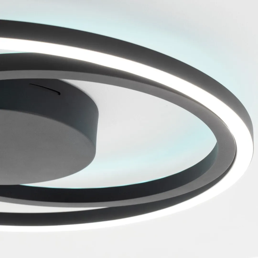 EGLO connect.z Calagrano-Z Plafondlamp Ø45cm - Zwart/Wit - RGB & Wit - Zigbee