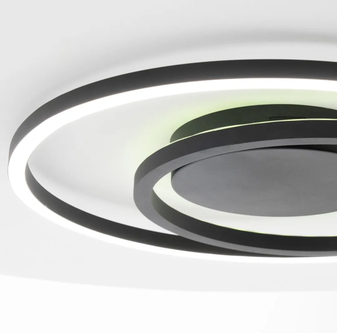 EGLO connect.z Calagrano-Z Plafondlamp Ø45cm - Zwart/Wit - RGB & Wit - Zigbee