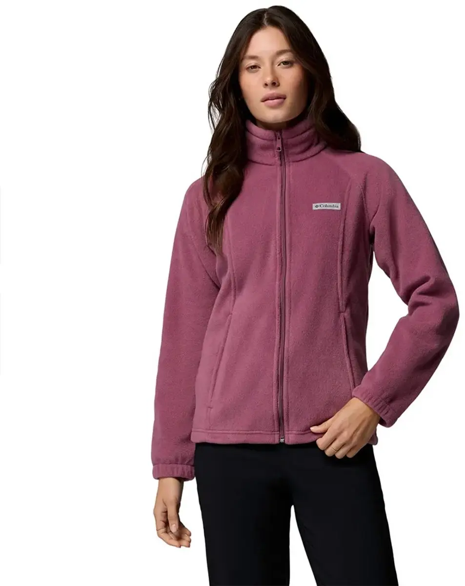 Columbia Benton Springs Fleece Met Volledige Rits Dames - Paars - afbeelding 6 van 6