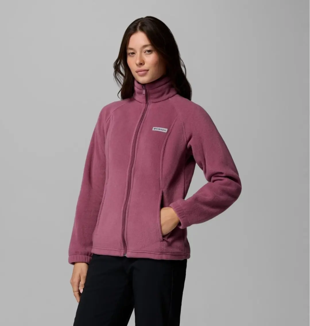 Columbia Benton Springs Fleece Met Volledige Rits Dames - Paars - afbeelding 2 van 6