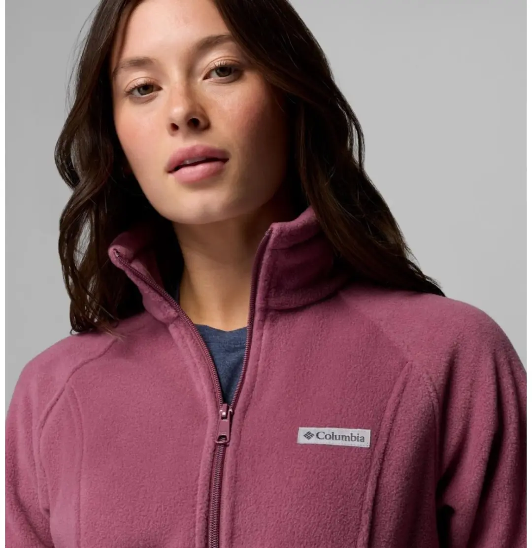 Columbia Benton Springs Fleece Met Volledige Rits Dames - Paars - afbeelding 4 van 6