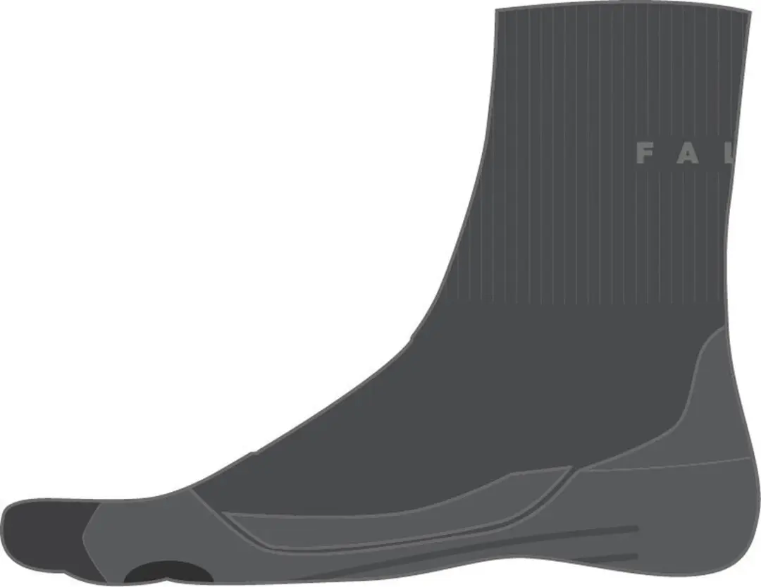 Falke TK2 Explore Short Wandelsokken Dames - Grijs - afbeelding 2 van 6