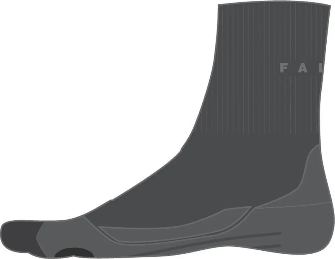 Falke TK2 Explore Short Wandelsokken - Grijs - 39-41 - afbeelding 2 van 6