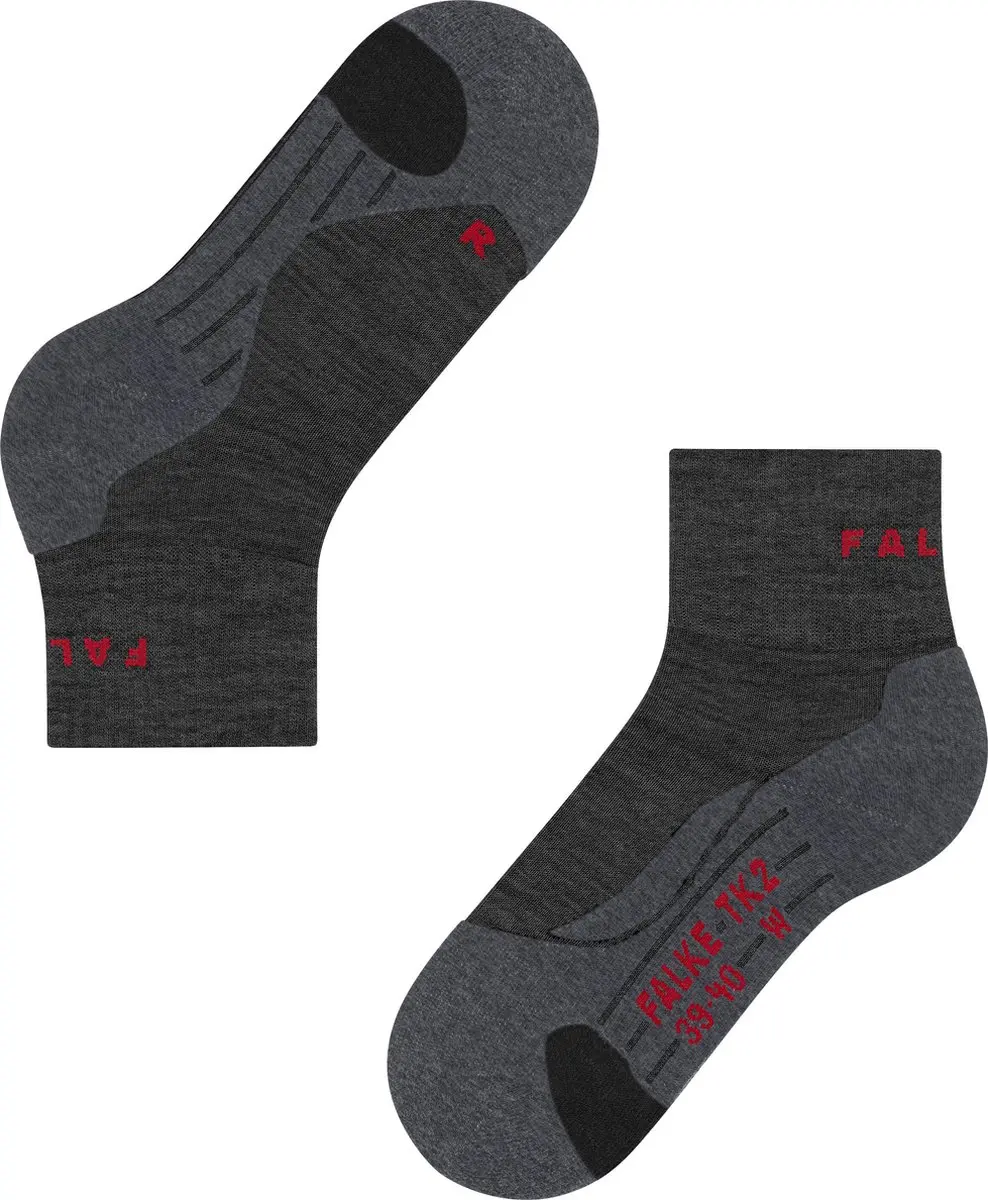 Falke TK2 Explore Short Wandelsokken - Grijs - 39-41 - afbeelding 5 van 6