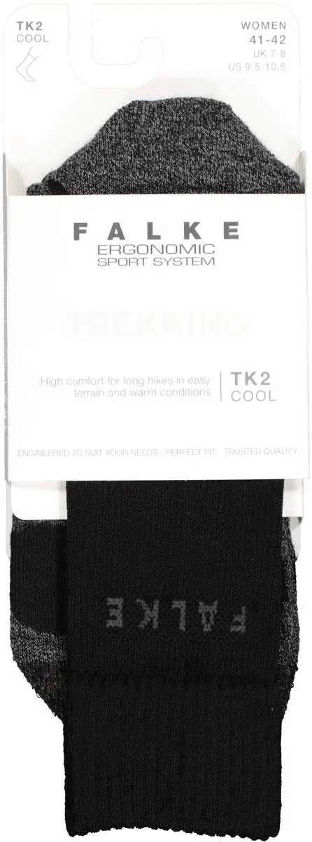Falke TK2 Cool Damessokken - Zwart - Maat 35-36 - afbeelding 2 van 6