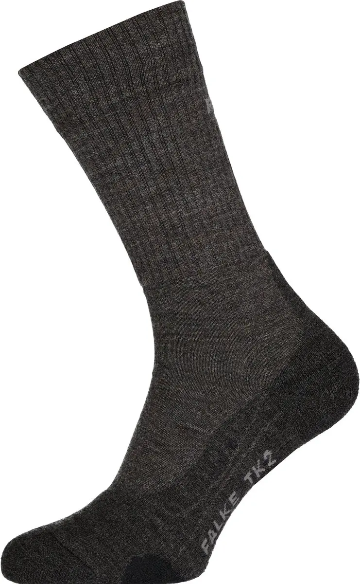 Falke TK2 Wool Wandelsokken Heren - Grijs - 42-43