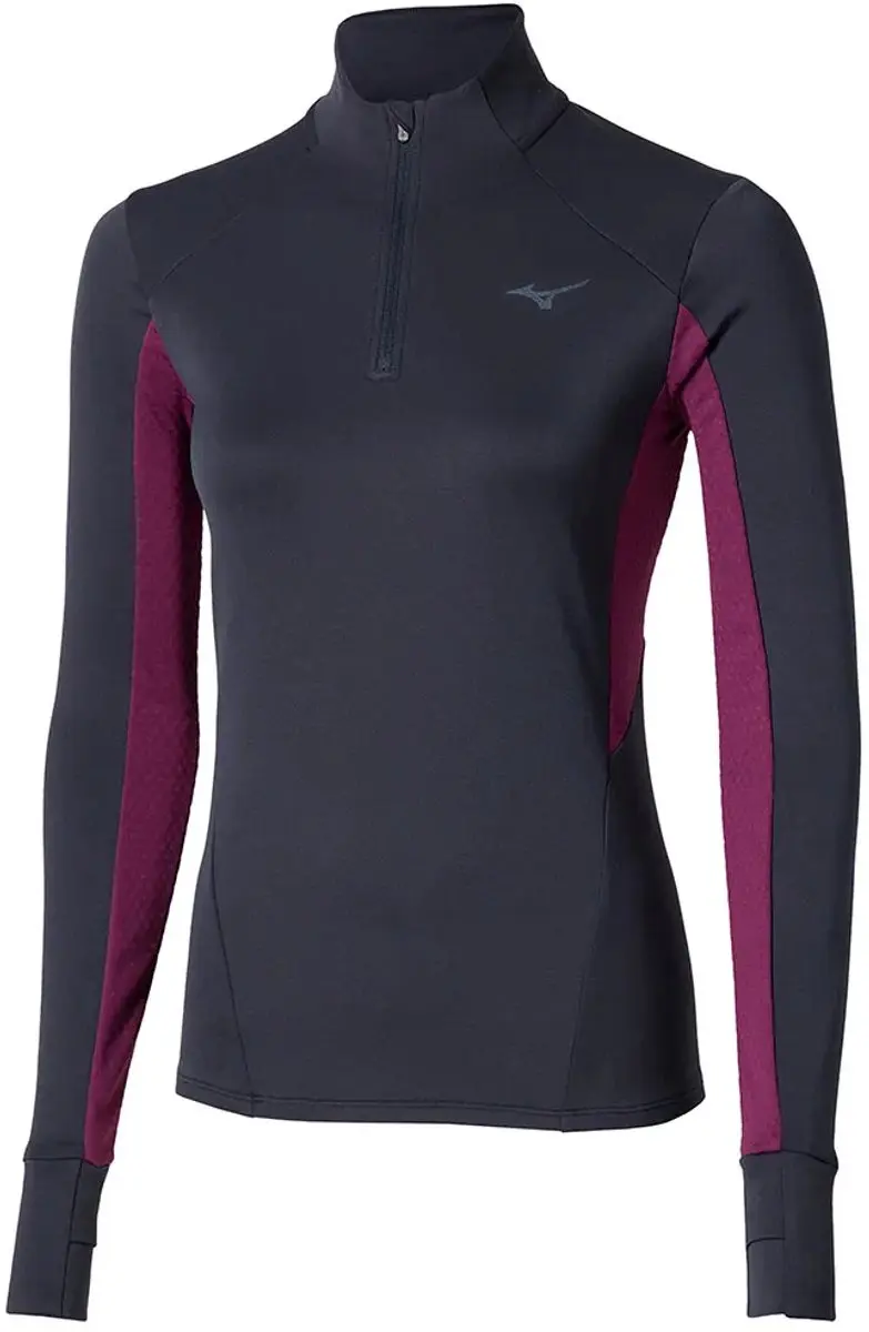 Mizuno Active Warmalite Dames Sweatshirt - Blauw M - afbeelding 3 van 4