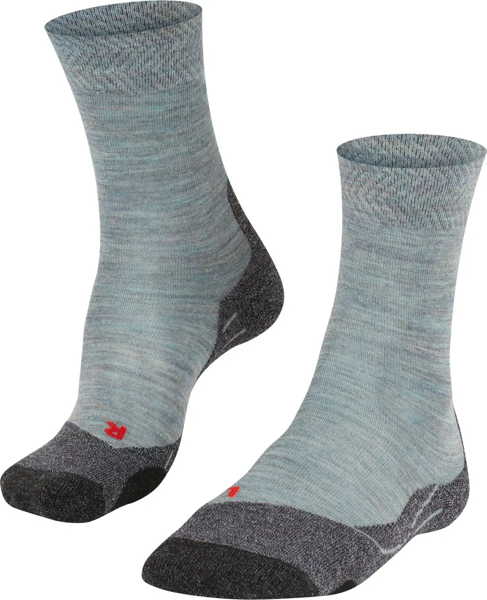 FALKE TK2 Melange anti-blaar dik wol functioneel materiaal wandelsokken dames bl
