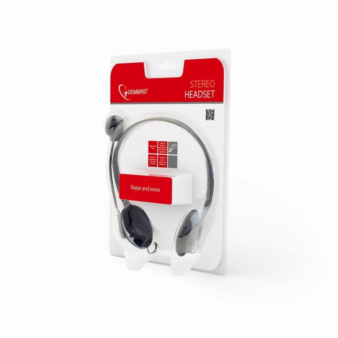 Gembird MHS-123 Stereo Headset - Zwart - afbeelding 6 van 6