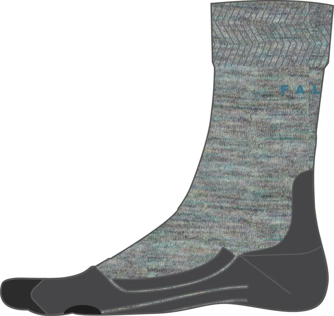 FALKE TK2 Melange Wandelsokken Dames - Blauw - 37-38 - afbeelding 6 van 6