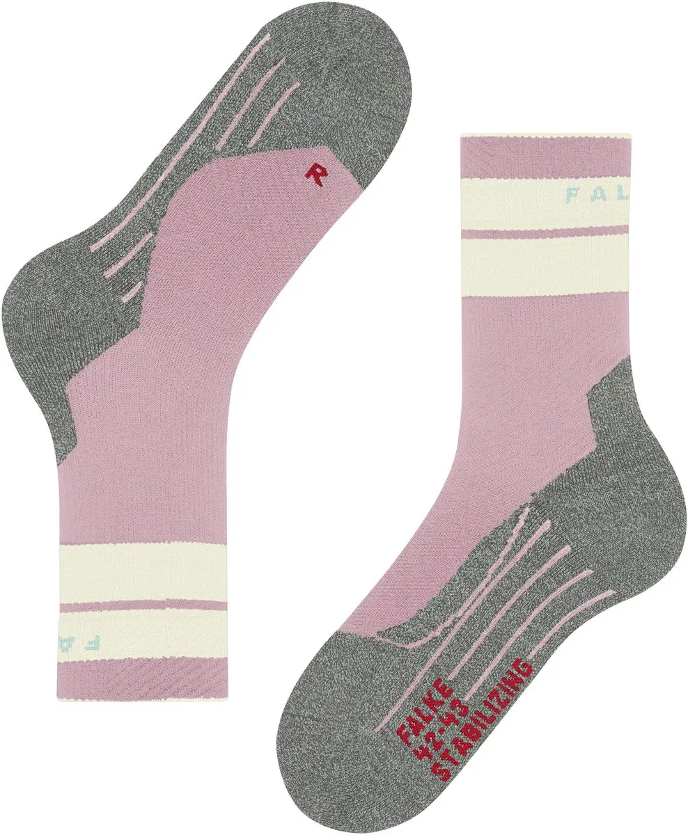 FALKE TK Stabilizing anti-blaar dik wol functioneel materiaal wandelsokken dames roze - maat 41-42 - afbeelding 3 van 6
