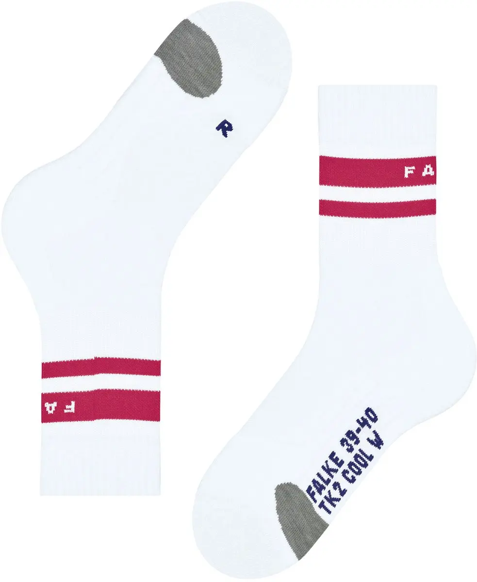 Falke TK2 Explore Cool Damessokken - Wit - 35-36 - afbeelding 2 van 6