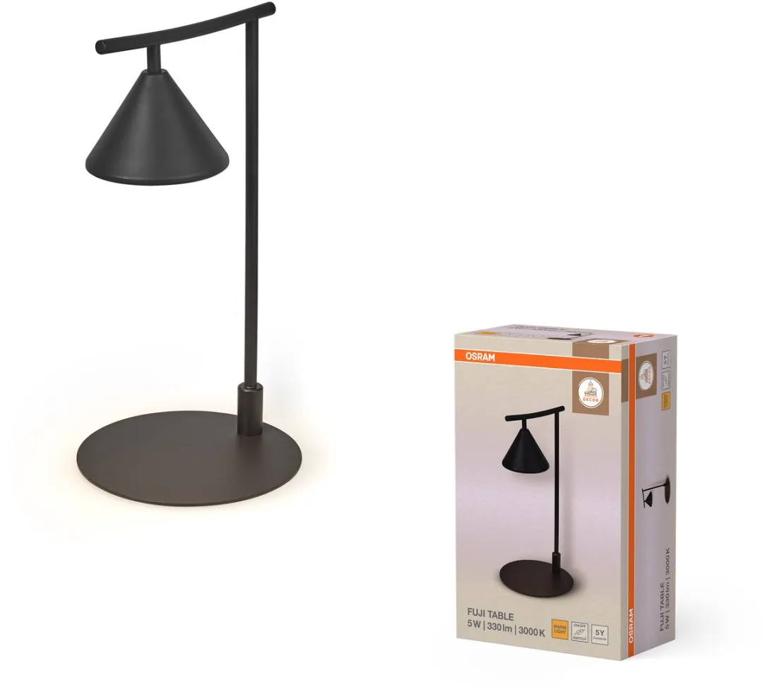 Osram DECOR Fuji Tafeltafellamp 5W - 180lm - Zwart