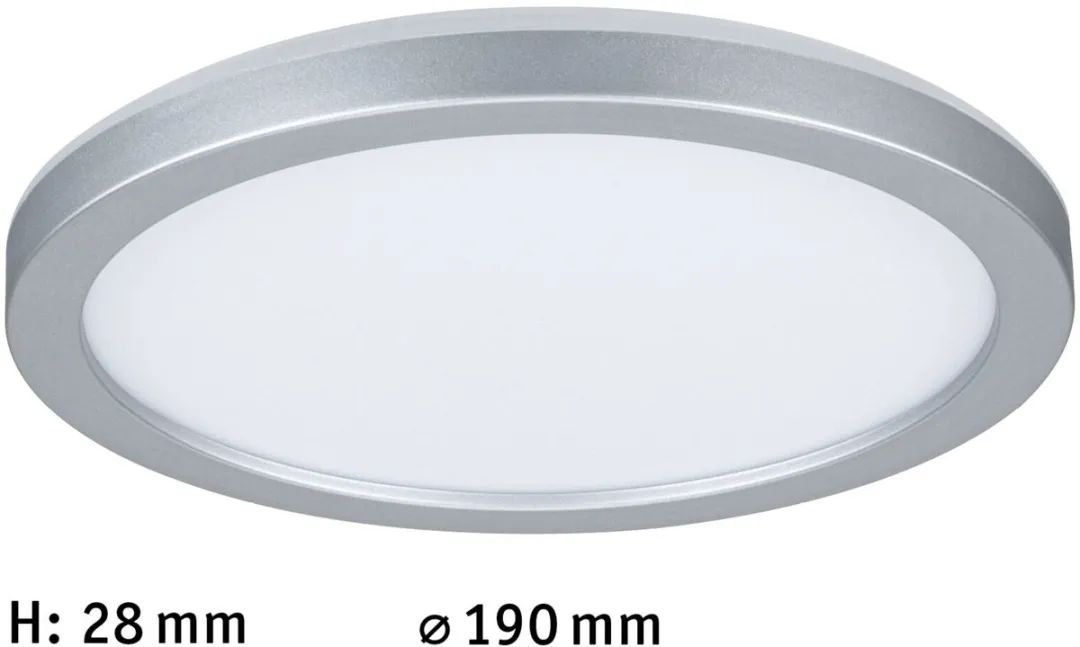 Paulmann Atria Shine LED-paneel 11,2W 850lm 3000K - Ø19cm - Chroom mat - afbeelding 6 van 6