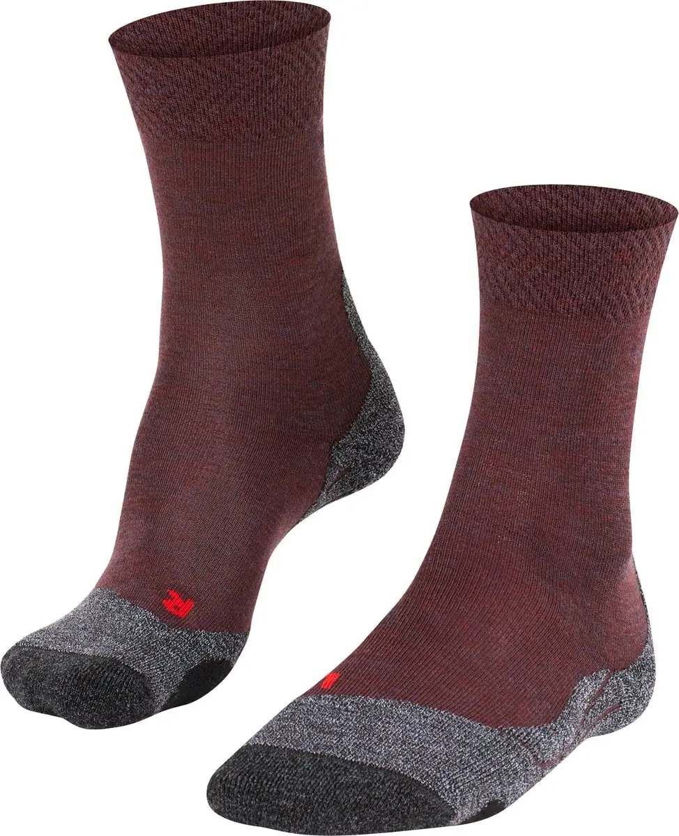 FALKE TK2 Melange anti-blaar dik wol functioneel materiaal wandelsokken dames ro