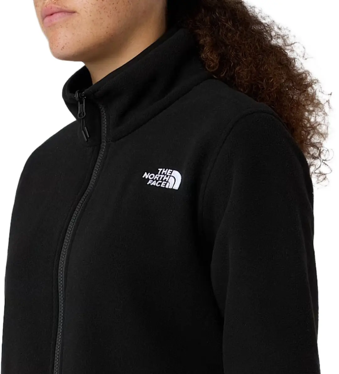 The North Face Glacier Full Zip Fleece Jas Dames - Zwart - afbeelding 2 van 4