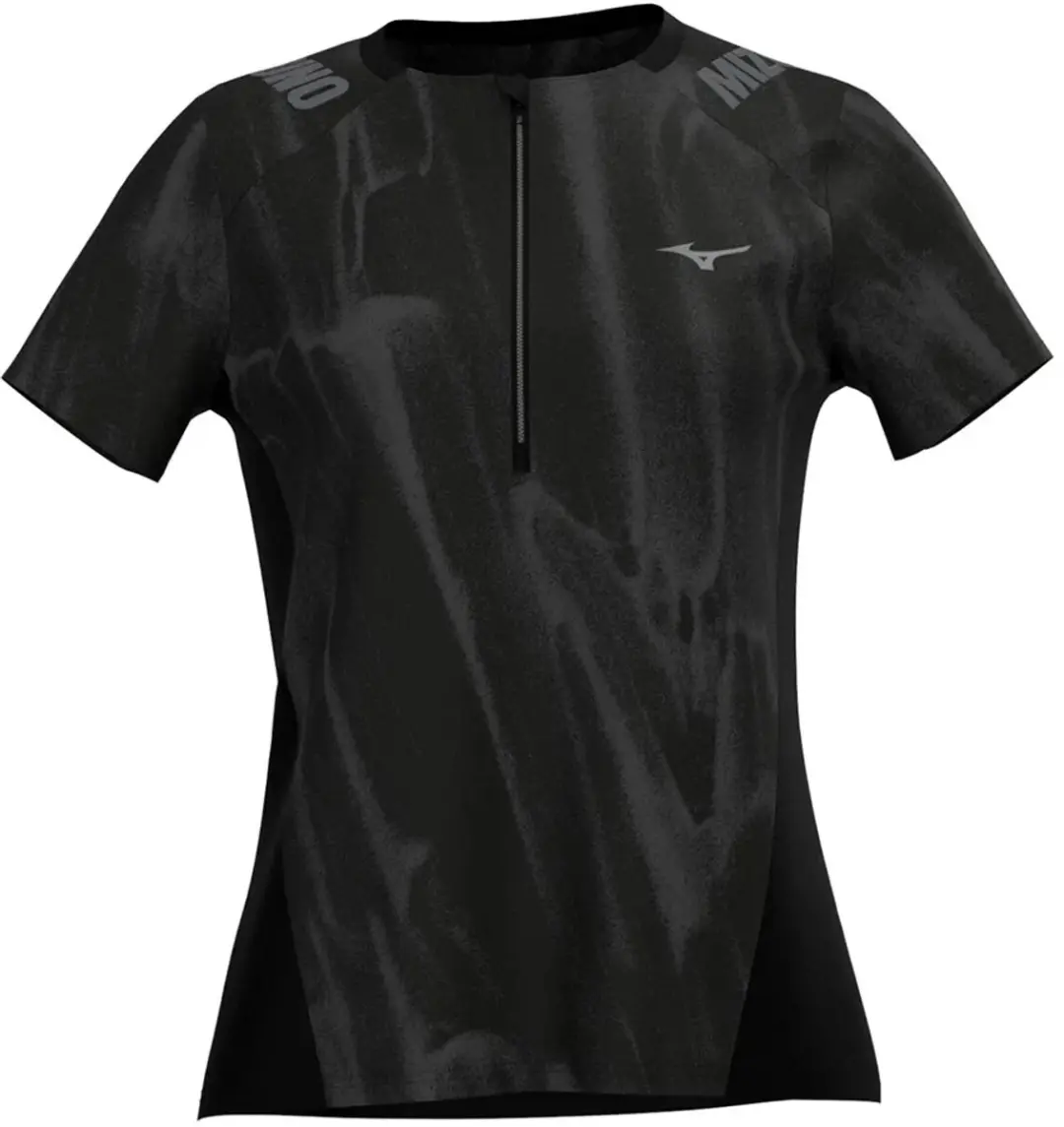 Mizuno Trail Graphic T-shirt Met Korte Mouwen Zwart M Vrouw