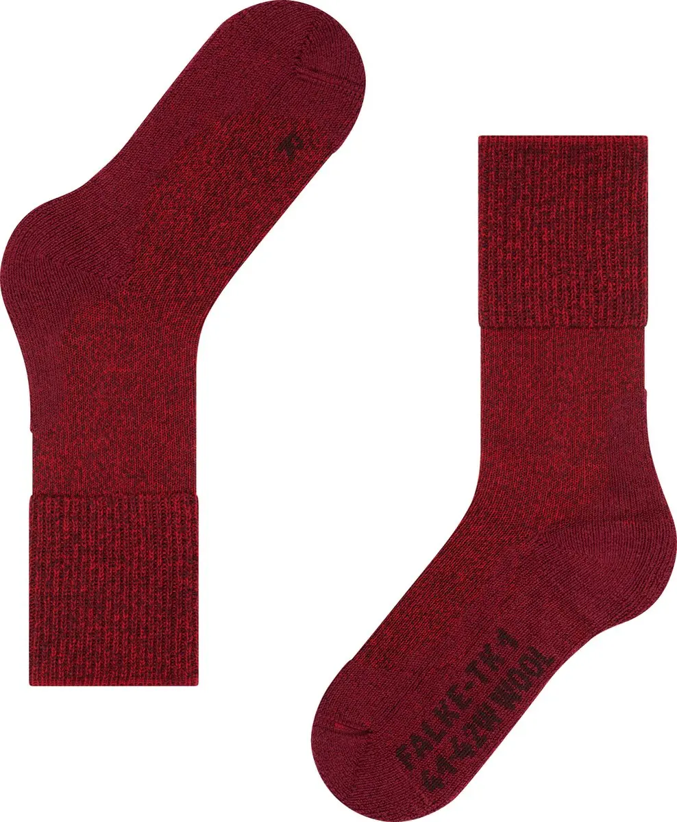 Falke TK1 Wool Wandelsokken Dames - Rood - 37-38 - afbeelding 2 van 6
