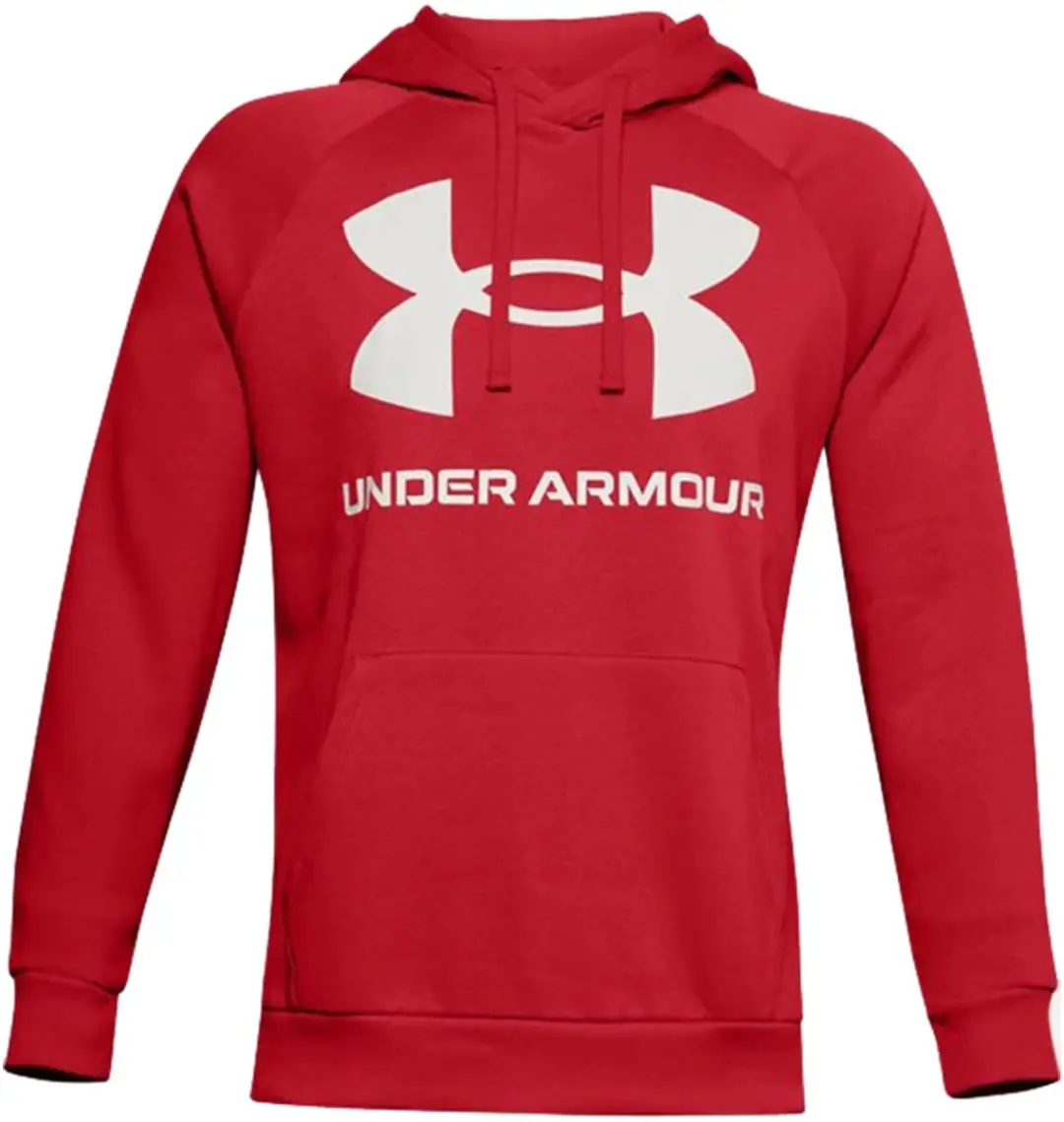 Under Armour Rival Fleece Big Logo HD Hoodie Heren Rood