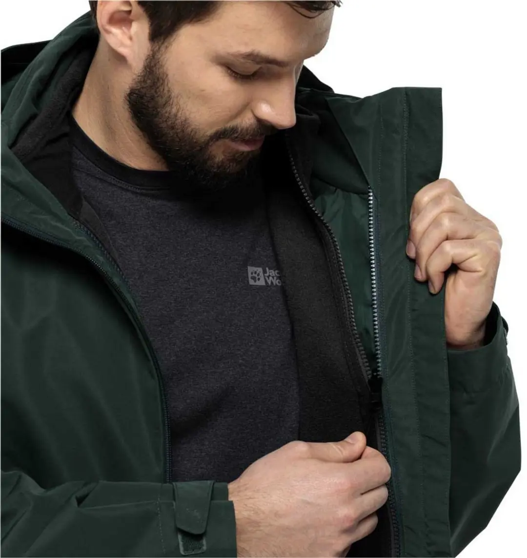 Jack Wolfskin Waldsteig FZ Vest Heren Bodywarmer - Fleece - Zwart XL - afbeelding 4 van 5