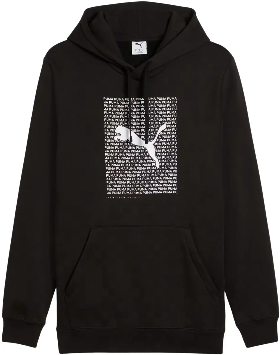 Puma Ess Logo Lab Hoodie FL Heren Zwart