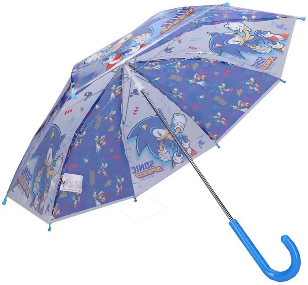 Sonic Rainy Days Kinderparaplu - Blauw - Ø71cm - afbeelding 5 van 6