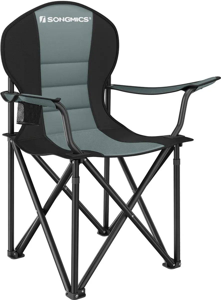Campingstoel met gewatteerde zitting