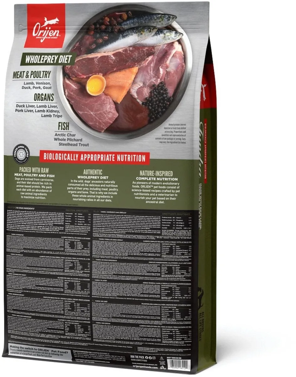 Orijen Whole Prey Tundra Hondenvoer - 11.4 kg