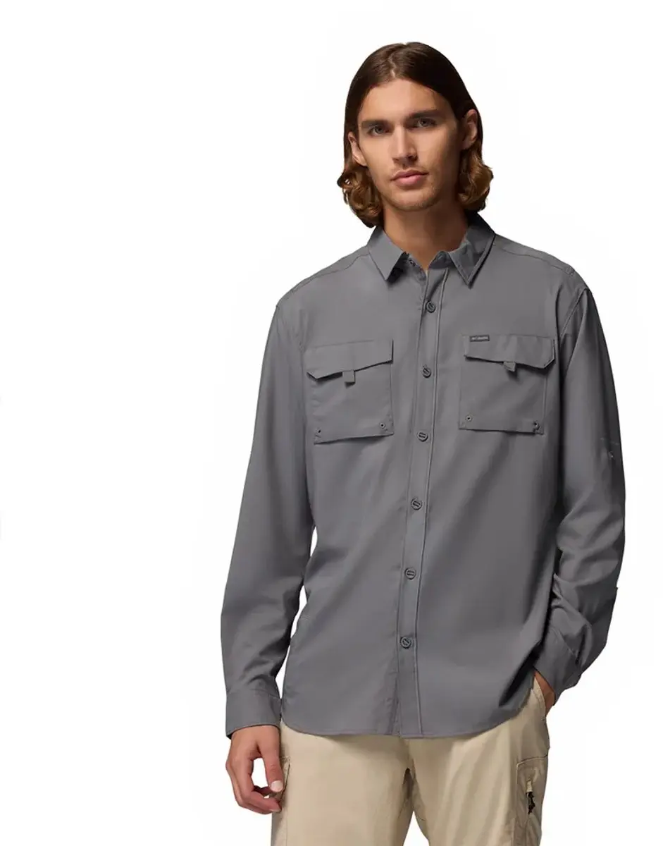 Columbia Silver Ridge™ Utility Ii T-shirt Met Lange Mouwen Grijs M Man