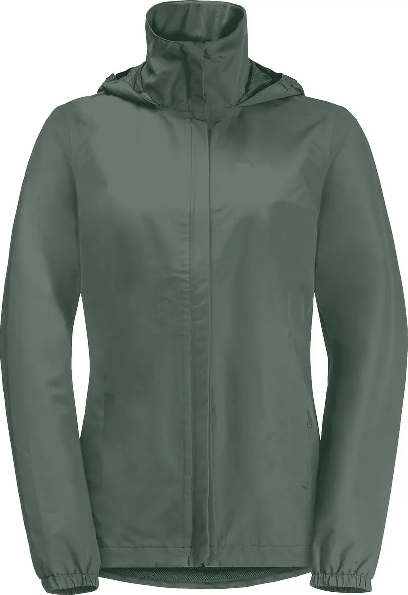 Jack Wolfskin STORMY POINT 2L JKT W Dames Outdoorjas - hedge groen- Maat S
