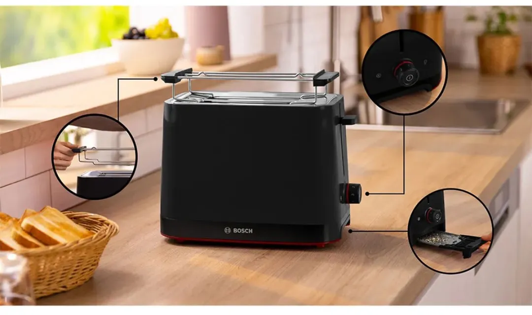 Bosch TAT3M123 MyMoment Broodrooster - 2 Sandwiches - 950W