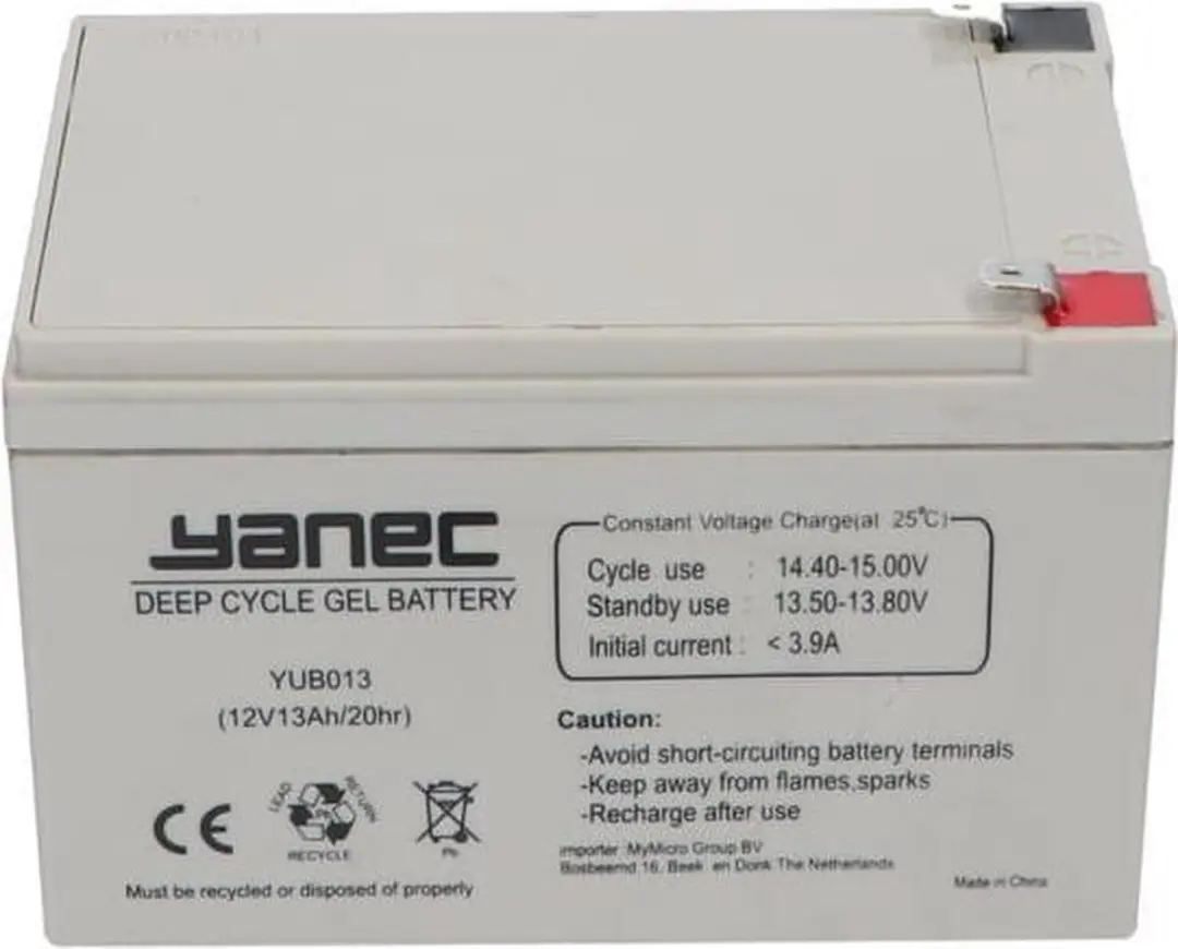 Yanec Gel Accu 12V 13Ah
