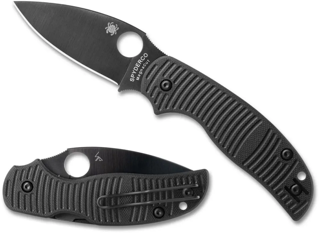 Spyderco Sage 5 Salt Black G-10 CPM MagnaCut Black Blade PE