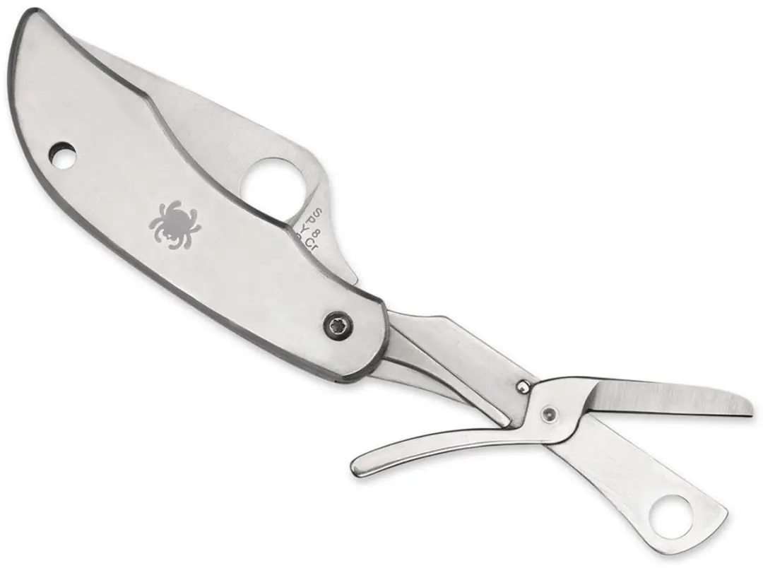 Spyderco zakmes Clipitool w/scissors SS PE met schaar