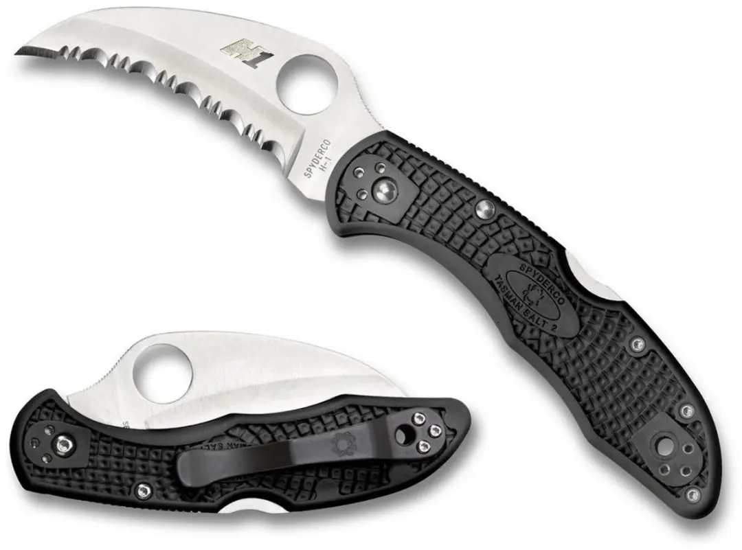 Spyderco Zakmes Tasman Salt 2 Black H-1 SE