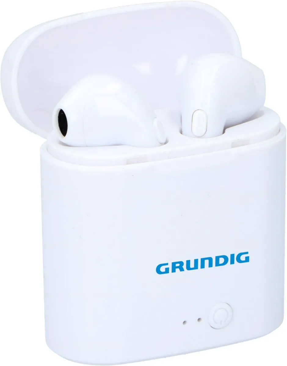 Grundig Draadloze Oordopjes - Bluetooth Koptelefoon - In-Ear Oortjes - 400 mAh - Wit