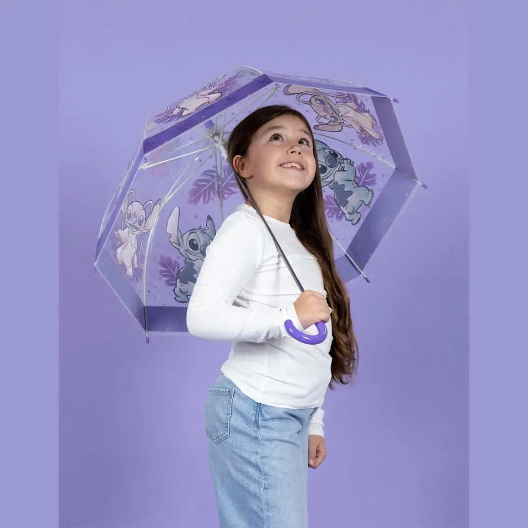 Lilo & Stitch Kinderparaplu - Transparant - afbeelding 2 van 6