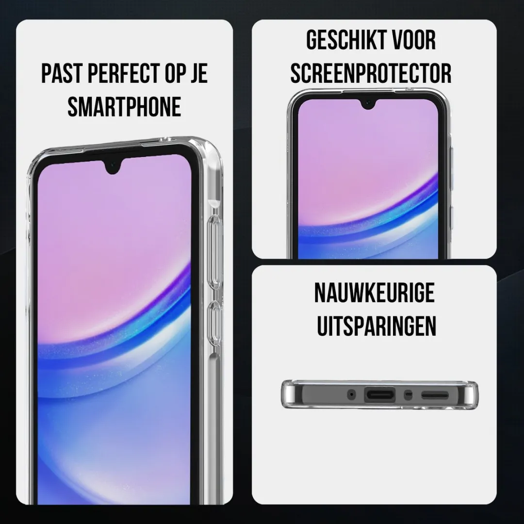 NUVEX Hoesje Samsung Galaxy A15 - Transparant