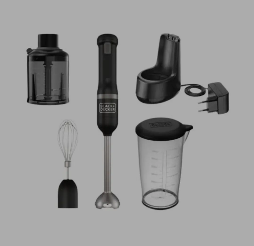 BLACK+DECKER 3-delige Kitchen Wand 7,2V Staafmixerset
